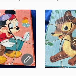 Vintage 1960’s Disney Mickey/Bambi wooden puzzle
